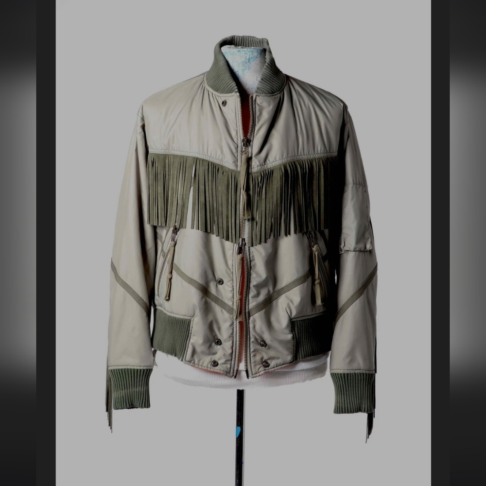 ARMY FRINGE FLIGHT JACKET ARMY